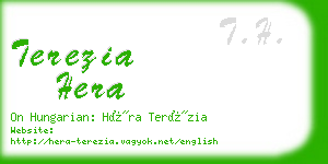 terezia hera business card